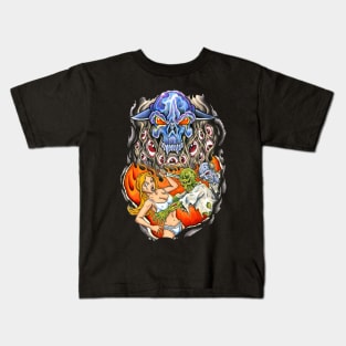 strange tattoo design Kids T-Shirt